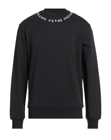 VERSACE JEANS COUTURE Sweatshirt Black 100% Cotton, Elastane
