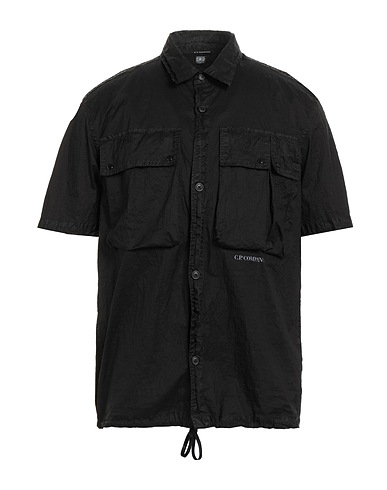 C.P. COMPANY Camicia tinta unita Nero 100% Poliammide