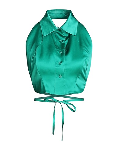 WOERA Silk top Emerald green 100% Silk