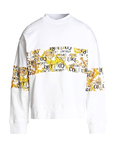 VERSACE JEANS COUTURE Sweatshirt White 100% Cotton