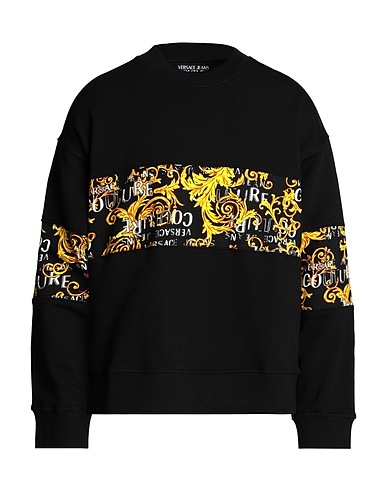 VERSACE JEANS COUTURE Sweatshirt Black 100% Cotton