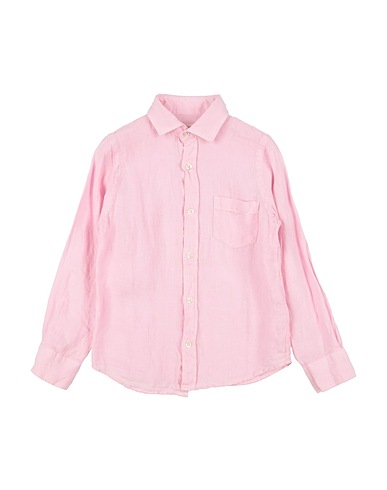 HARTFORD Einfarbiges Hemd Rosa 100% Leinen