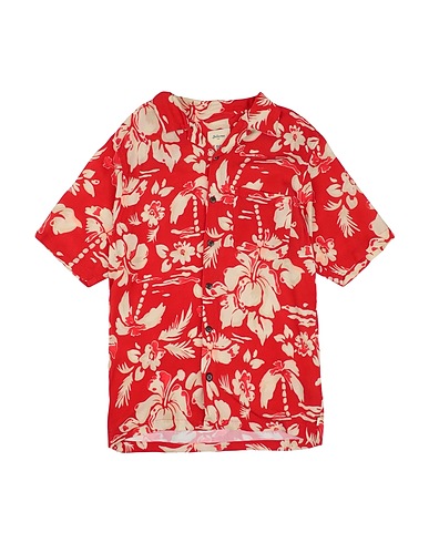 BELLEROSE Patterned shirt Brick red 100% Viscose