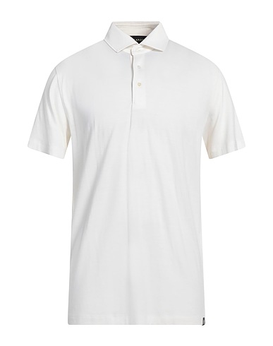 LARDINI Polo shirt Ivory 100% Wool
