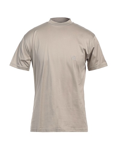 LOW BRAND Basic T-Shirt Hellgrau 100% Baumwolle