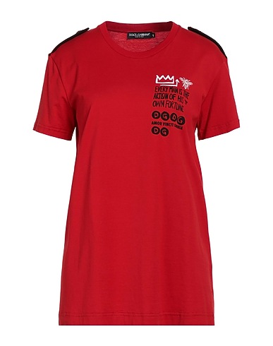DOLCE&GABBANA Oversize-T-Shirt Red 100% Cotton