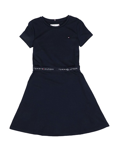 TOMMY HILFIGER Dress Navy blue 72% Polyester, 23% Modal, 5% Elastane