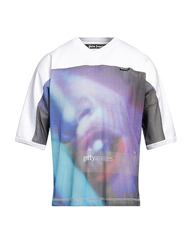 PALM ANGELS T-shirt White 55% Polyamide, 38% Viscose, 7% Elastane, Polyester