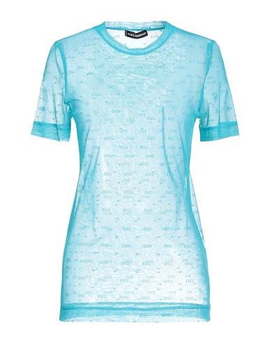 DOLCE&GABBANA Top Azzurro 92% Poliammide, 8% Elastan
