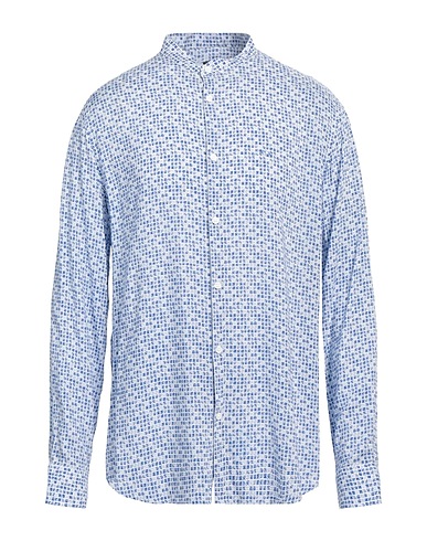 ARMANI EXCHANGE Patterned shirt Blue 100% Viscose