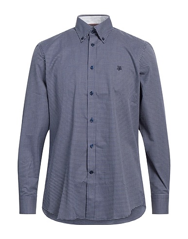 HARMONT & BLAINE Patterned shirt Midnight blue 100% Cotton