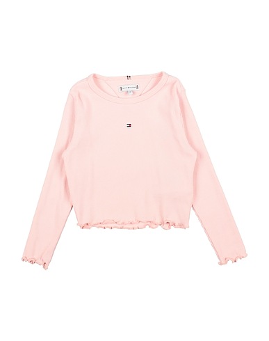 TOMMY HILFIGER T-shirt Pink 95% Cotton, 5% Elastane