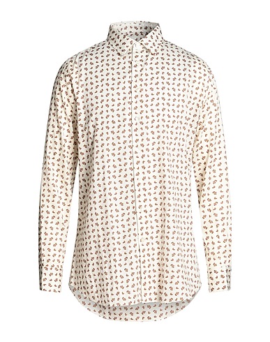 ETRO Patterned shirt Ivory 100% Cotton