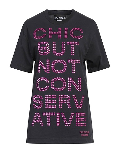 BOUTIQUE MOSCHINO Oversize-T-Shirt Black 100% Cotton