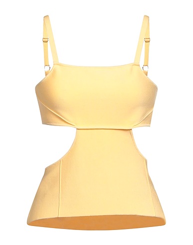 PATRIZIA PEPE Top Giallo 58% Viscosa, 22% Poliammide, 20% Elastan