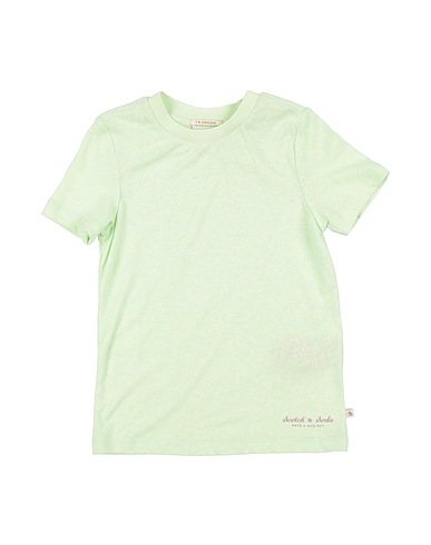 SCOTCH & SHRUNK T-Shirt Säuregrün 50% Leinen, 50% Polyester
