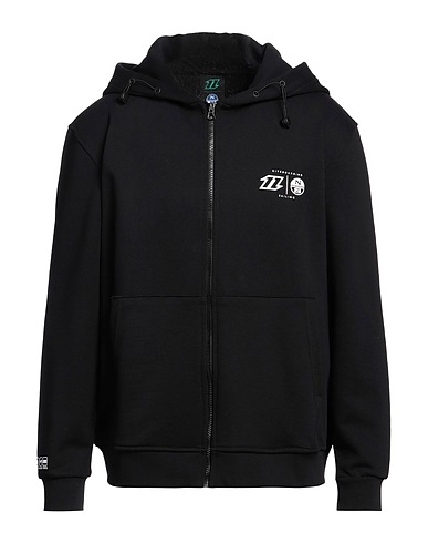 NORTH SAILS Hooded track jacket  Black 100% Cotton