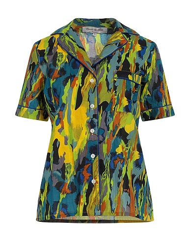 CONNOR & BLAKE Patterned shirts & blouses Light green 100% Cotton