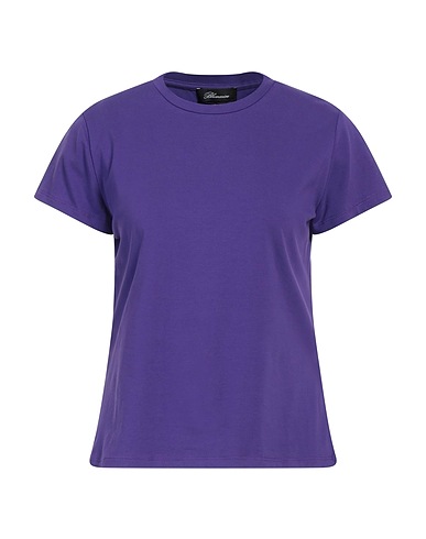 BLUMARINE Basic T-Shirt Violett 96% Baumwolle, 4% Elastan