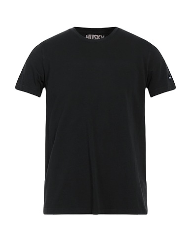 HUSKY Basic T-shirt Black 100% Cotton