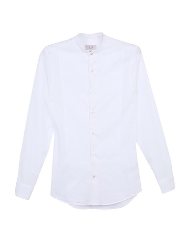 DUNHILL Solid colour shirt White 100% Cotton