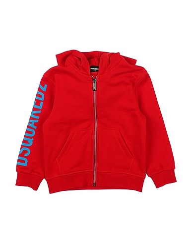 DSQUARED2 Hooded track jacket  Red 100% Cotton