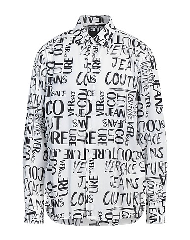 VERSACE JEANS COUTURE Patterned shirt White 100% Cotton