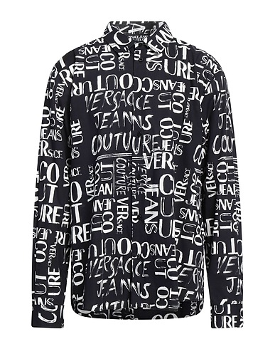 VERSACE JEANS COUTURE Patterned shirt Black 100% Cotton