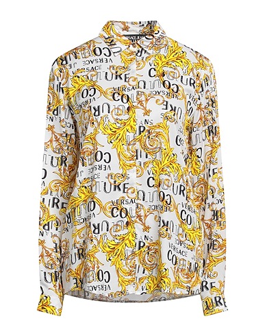 VERSACE JEANS COUTURE Hemden und Blusen mit Muster Weiß 100% Viskose