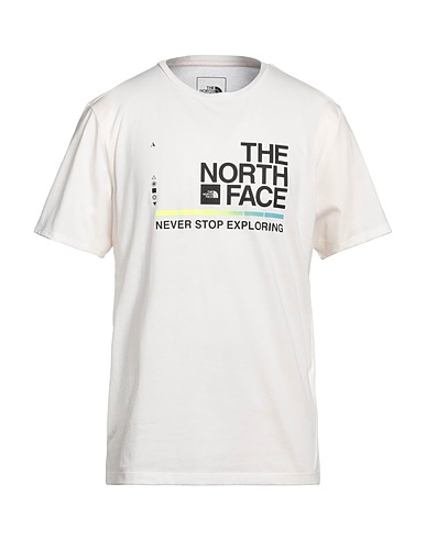 THE NORTH FACE T-shirt Ivory 50% Cotton, 50% Polyester