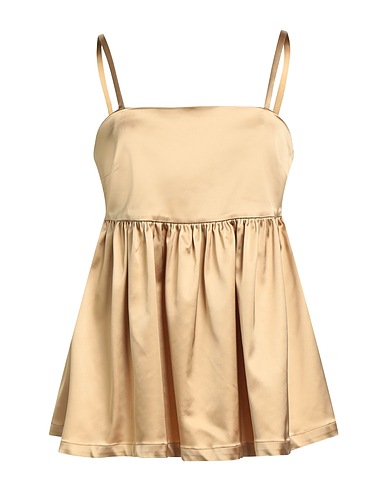 SEMICOUTURE Top Beige 74% Acetato, 23% Poliammide, 3% Elastan