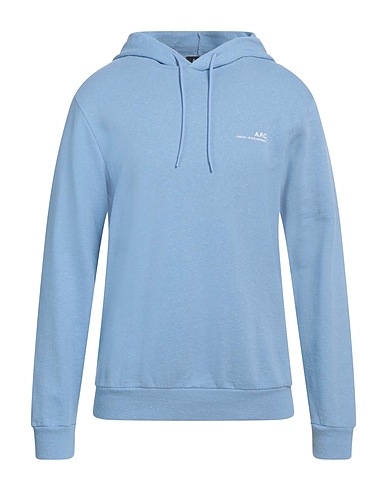 A.P.C. Hooded track jacket  Sky blue 98% Cotton, 2% Polyester, Elastane