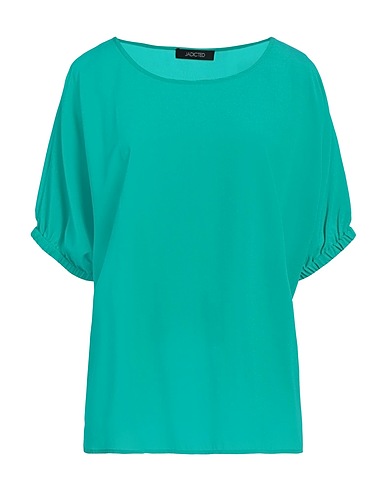JADICTED Top Emerald green 59% Viscose, 35% Silk, 6% Elastane