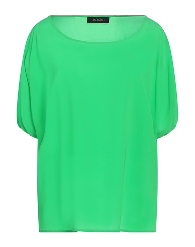JADICTED Top Green 59% Viscose, 35% Silk, 6% Elastane
