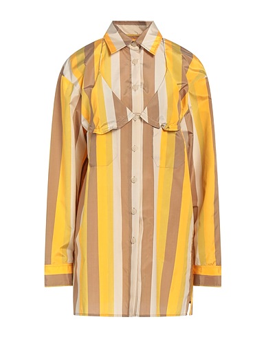 CHRISTOPHER ESBER Striped shirt Yellow 78% Silk, 22% Nylon