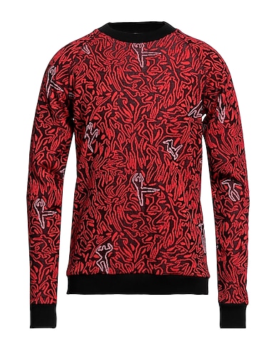 M MISSONI Jumper Red 53% Polyester, 47% Cotton