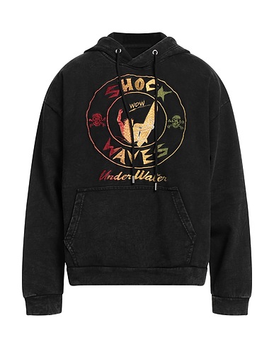 WHO DECIDES WAR Hooded sweatshirt Black 100% Cotton