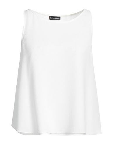 EMPORIO ARMANI Top White 95% Polyester, 5% Elastane