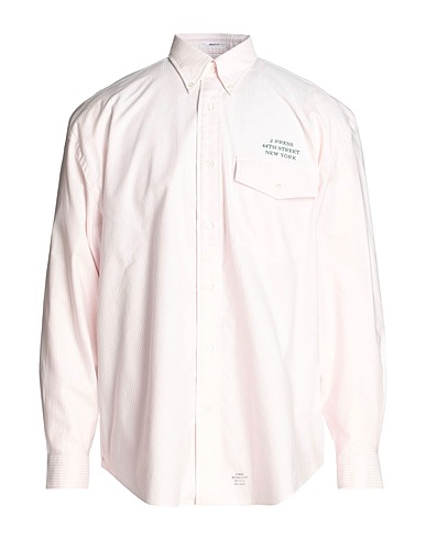 J.PRESS Striped shirt Light pink 100% Cotton