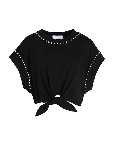 GAëLLE Paris Cropped Top Schwarz 100% Baumwolle