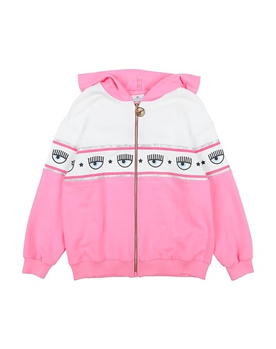 CHIARA FERRAGNI Hooded track jacket 96% Cotton, 4% Elastane