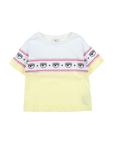 CHIARA FERRAGNI T-shirt Giallo 100% Cotone