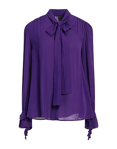 PINKO Shirts & blouses with bow Purple 100% Viscose