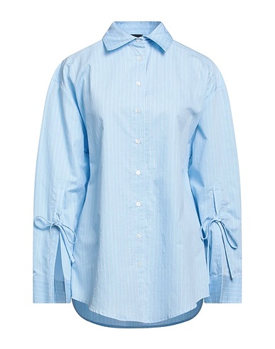 PINKO Gestreiftes Hemd Himmelblau 85% Baumwolle, 15% Polyamid