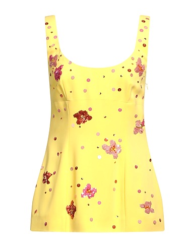 MARNI Top Yellow 97% Viscose, 3% Elastane, Polyester, Glass