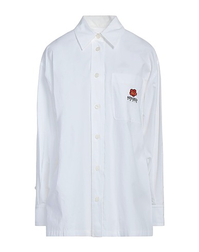 KENZO Solid colour shirts & blouses White 100% Cotton