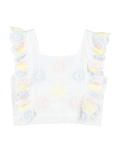 STELLA McCARTNEY KIDS Top BIANCO 100% Baumwolle, Polyester