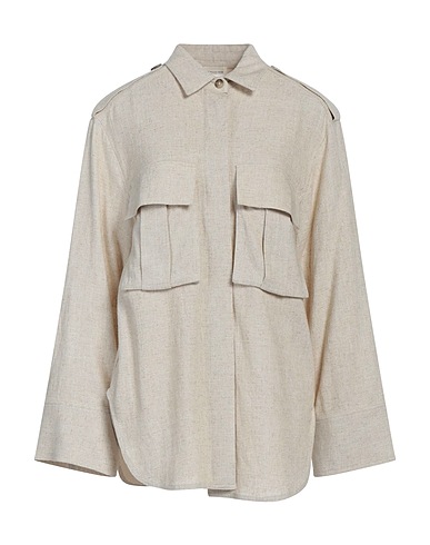 BY MALENE BIRGER Solid colour shirts & blouses Beige 80% Viscose, 20% Linen