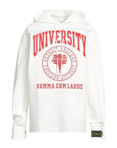RAF SIMONS Hooded track jacket  White 100% Cotton