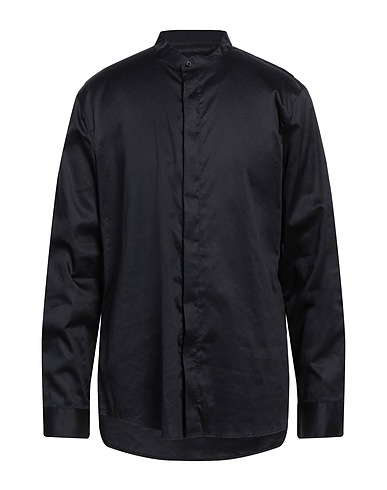 ARMANI EXCHANGE Einfarbiges Hemd Schwarz 100% Baumwolle